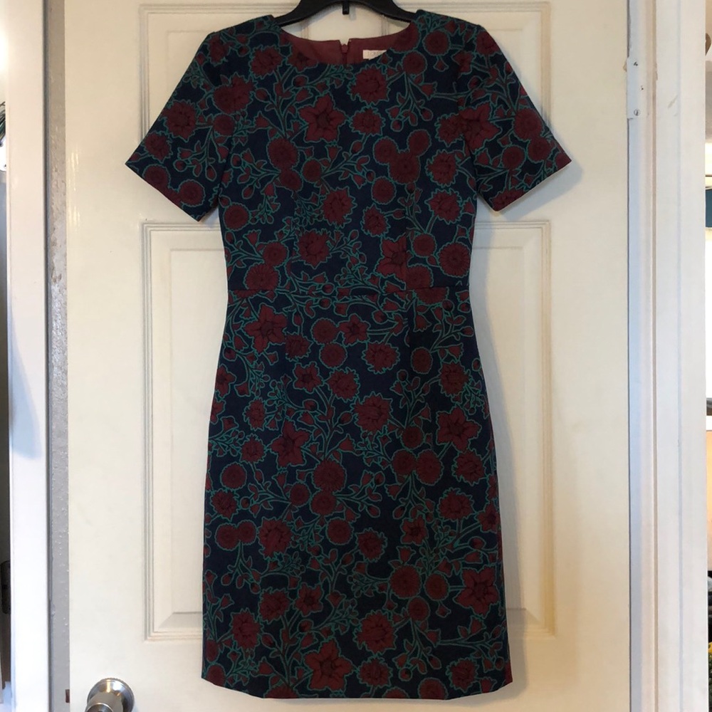 Gently used, J. Crew knee length dress